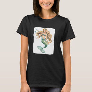 Camiseta Bela Sereia Sirene e Amantes de Peixes