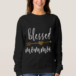 Camiseta Bela Seta Dourada Abençoada Mamãe Ação de Graças