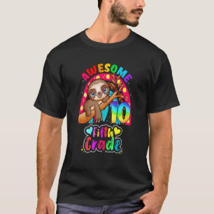 Camiseta Bela Sloth 10º Aniversário 5 Grau Aqui Eu Vim