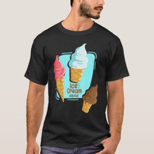 Camiseta Bela Sorvete De Cone Para As Cotações De Verão