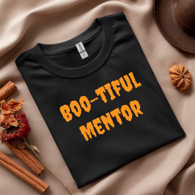 Camiseta Bela tipografia laranja Mentor (Criador carregado)