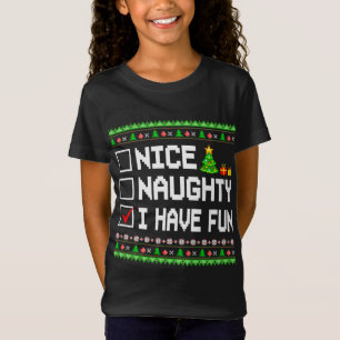 Camiseta Bela travessura Eu Tenho Uma Lista De Natal Divert