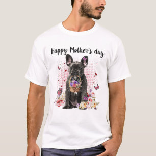 Camiseta Bela vara francesa Mãe Flor Dia de as mães Feliz
