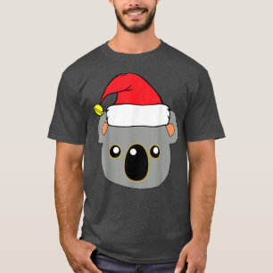 Camiseta Bela Xmas Koala Claus Bear Hol Feliz de Natal
