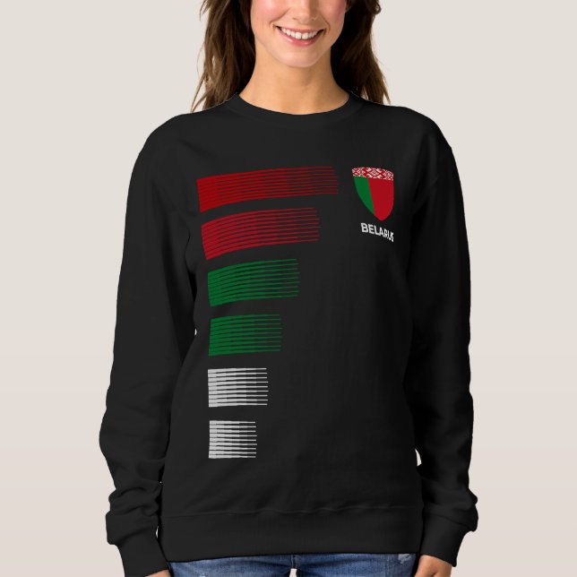 Camiseta Belarus Flag Emblem Patriotic Belarusian National  (Frente)
