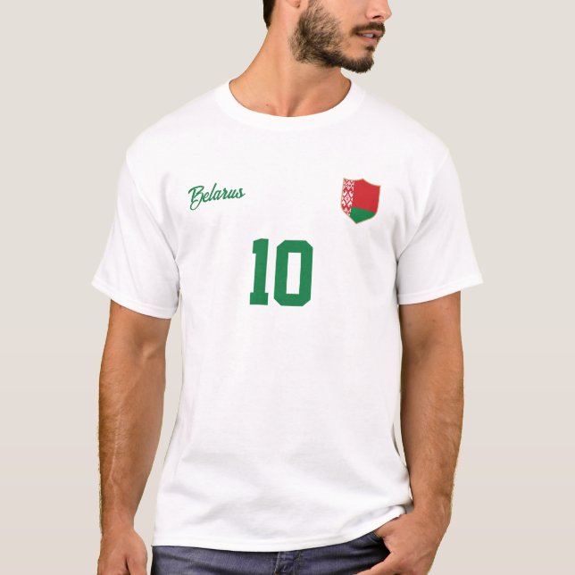 Camiseta Belarus Personalizou Equipe Nacional Jersey (Frente)