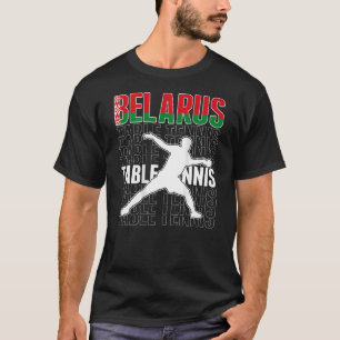 Camiseta Belarus Ping Pong - Apoio à Tênis da Mesa na Bielo
