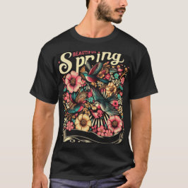 Camiseta Belas aves em Primavera
