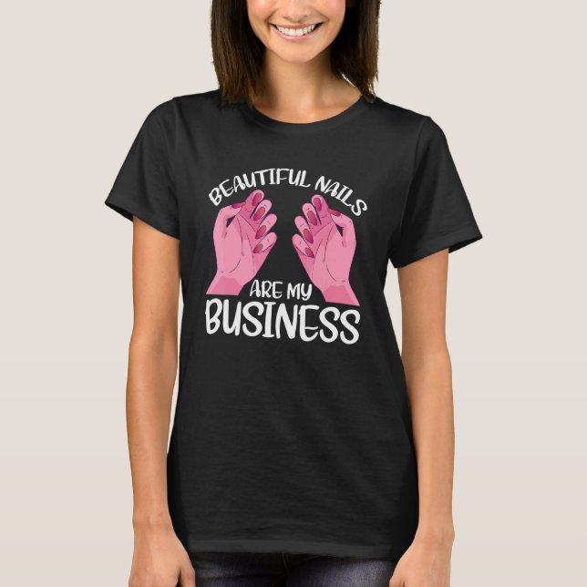 Camiseta Belas Unhas São Da Minha Conta (Frente)