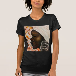 Camiseta Beleza Africana - Pintura em aquarela