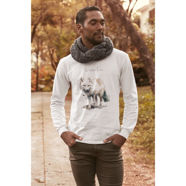 Camiseta Beleza Árctica: Costume da Fox de inverno (Criador carregado)