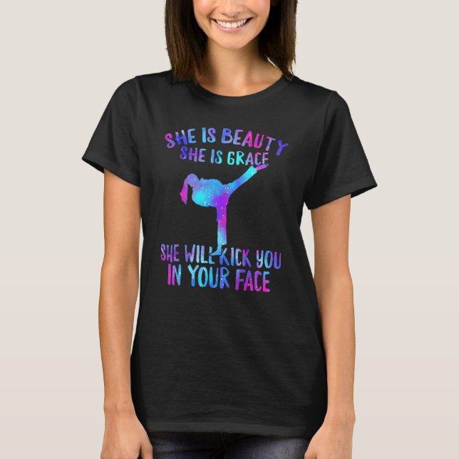 Camiseta Beleza Clássica Graça Concha Chuta Seu Rosto Marci (Frente)