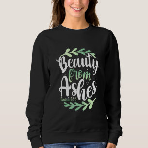 Camiseta Beleza da Bíblia Ashes Verse Isaiah 633 Christian