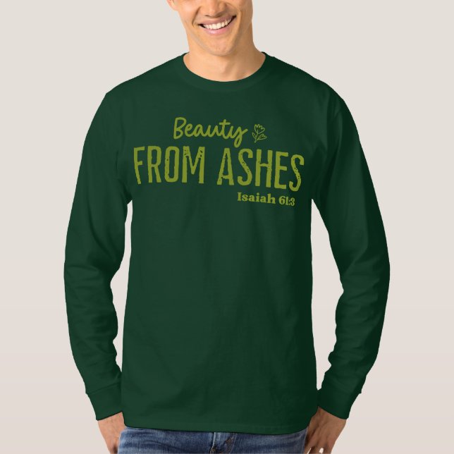Camiseta Beleza das Cinzas Fé Cristã (Frente)