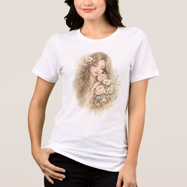 Camiseta Beleza de Flor Silvestre (Frente)