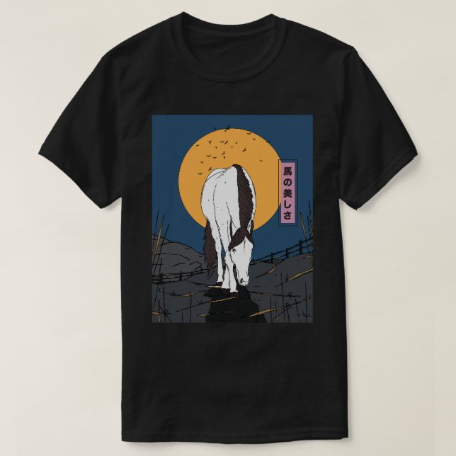 Camiseta Beleza de um Cavalo (Frente do Design)