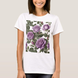 Camiseta "Beleza do Eterno: Rosas de visões provinciais rox