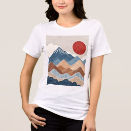 Camiseta Beleza do Pôr do Sol nas Montanhas