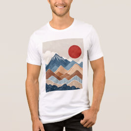 Camiseta Beleza do Pôr do Sol nas Montanhas