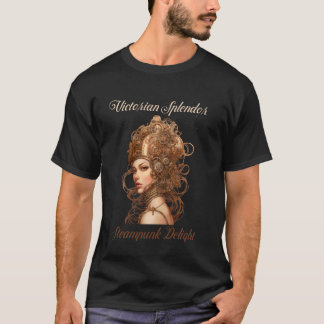 Camiseta Beleza do Steampunk de Coutura Mecânica