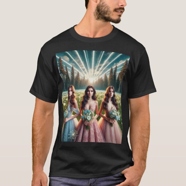 Camiseta Beleza Eterna: A Floresta Sonhadora do Infinito (Frente)