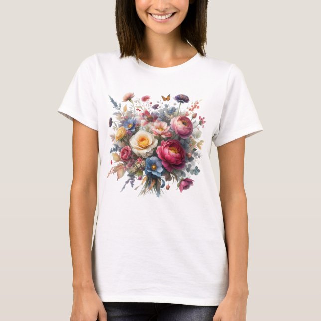 Camiseta Beleza Floral (Frente)