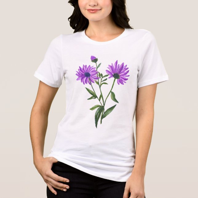 Camiseta Beleza florescente - Tee Floral Leafy (Frente)