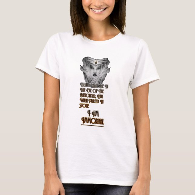 Camiseta Beleza Imortal - Olho Do Beholder (Frente)