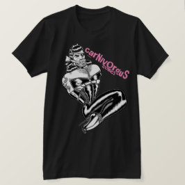 Camiseta Beleza/logotipo do botão vinculado