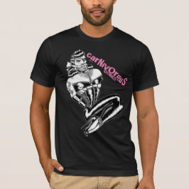 Camiseta Beleza/logotipo do botão vinculado