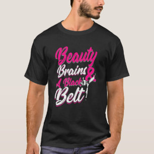 Camiseta Beleza Mentes Uma Faixa Preta de Artes Marciais Ta