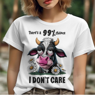 Camiseta Beleza Monocromática: Uma Vaca Preta e Branca com