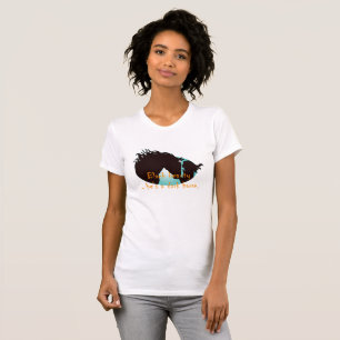 Camiseta Beleza negra ele é um cavalo escuro