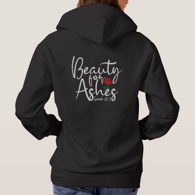 Camiseta Beleza para a camisola cascavel das mulheres Ashes (Verso)