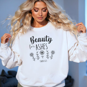 Camiseta "Beleza para Ashes" Bíblia Verse, Curação