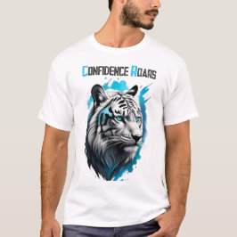 Camiseta Beleza Primária: Olhos Azuis de um Tigre Branco