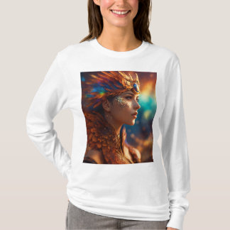 Camiseta "Beleza Whimsical: Elegância Inspirada na Arte"