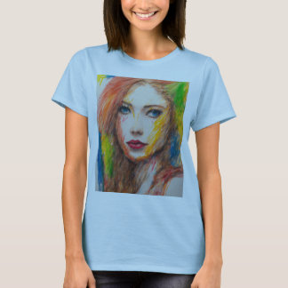 Camiseta "Beleza Whimsical: Rapariga na Arte"