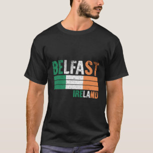 Camiseta Belfast Ireland Flag Irish Mens Womens Kids