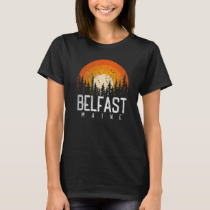 Camiseta Belfast Maine ME Estilo Retro Vintage 70s 80s 90s
