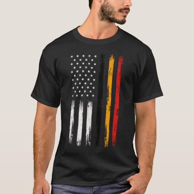 Camiseta Belga American Flag T Shirt - Pride Belgium USA (Frente)