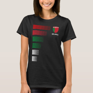 Camiseta Belga Bandeira da Bielorrússia Patriótico Nacional