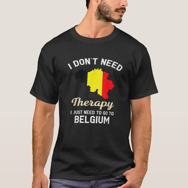 Camiseta Belga Belga - Viagem vocação do Mapa de Sinalizado (Frente)