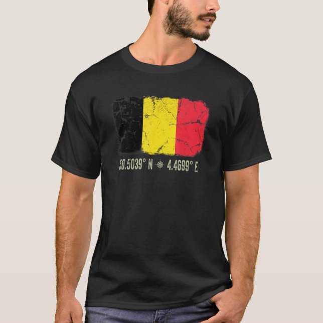 Camiseta Belga Coordena Homens Mulheres Heritag Belga (Frente)