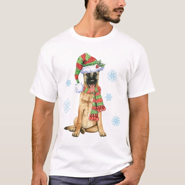 Camiseta Belga feliz Malinois de Howlidays (Frente)