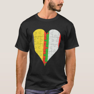 Camiseta Belga Flag Heart