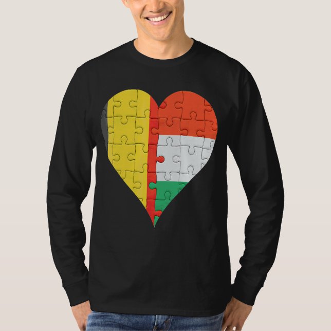Camiseta Belga Flag Heart (Frente)