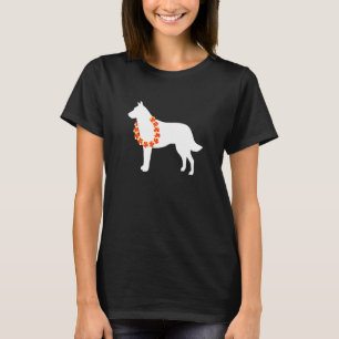 Camiseta Belga Malinois Aloha Hawaiian Lei Dog