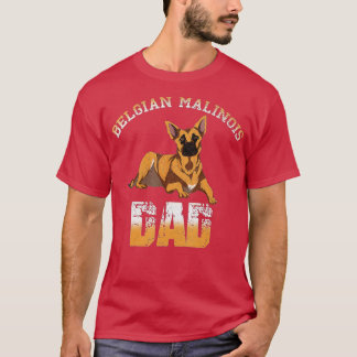 Camiseta Belga Malinois Pai Dog Lover Belga