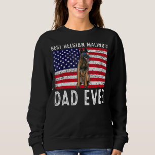 Camiseta Belga Malinois Pai Usa American Flag Belga Mal